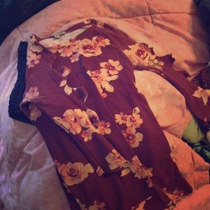 Crave frame by almost famous floral shirt